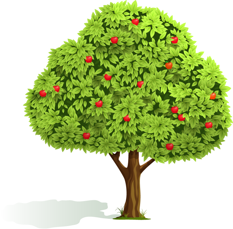 "enhancing The Lives Of Children In Our Care " - Cartoon Apple Tree Background (800x786)