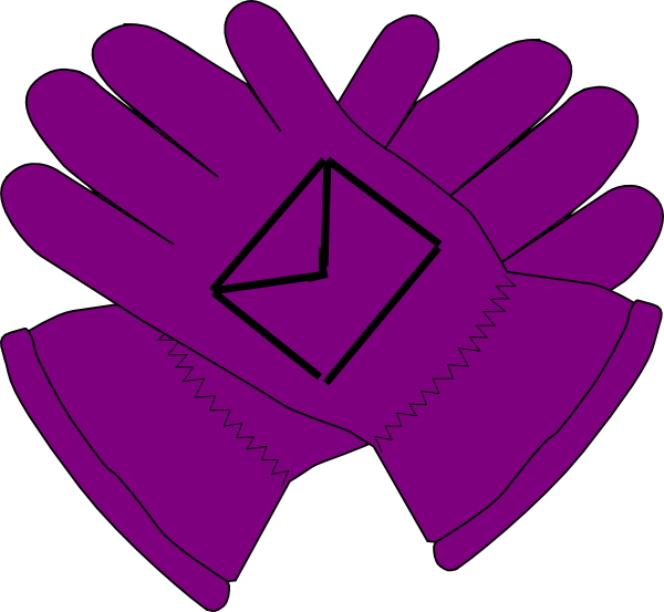 Purple Gloves Clipart (600x553)