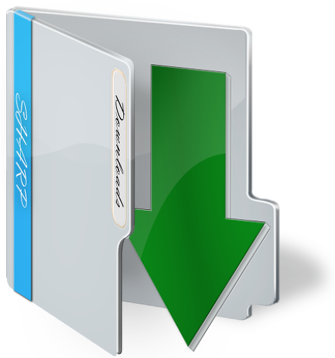 Sharp Folder Icons - Icon For Download File Png (512x512)