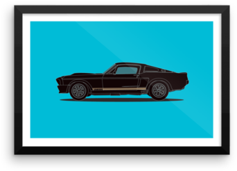 Shelby Gt500 - Framed Print - Shelby Mustang (480x480)