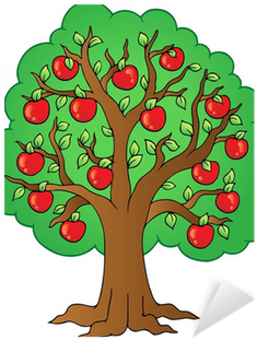 Tree With Apples Drawing (400x400)