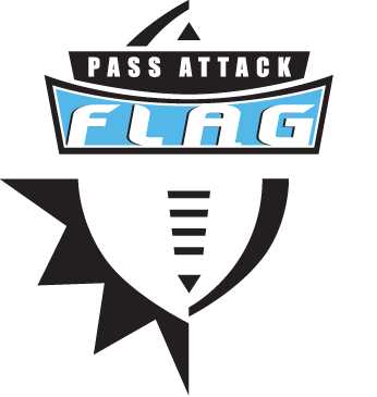 Pass Attack Flag Football Logo - Flag Football Logo (346x365)