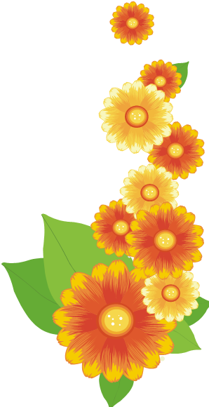 Orange Flower 3 By Maxandpercy4ever - Yellow Orange Flowers Png (298x580)