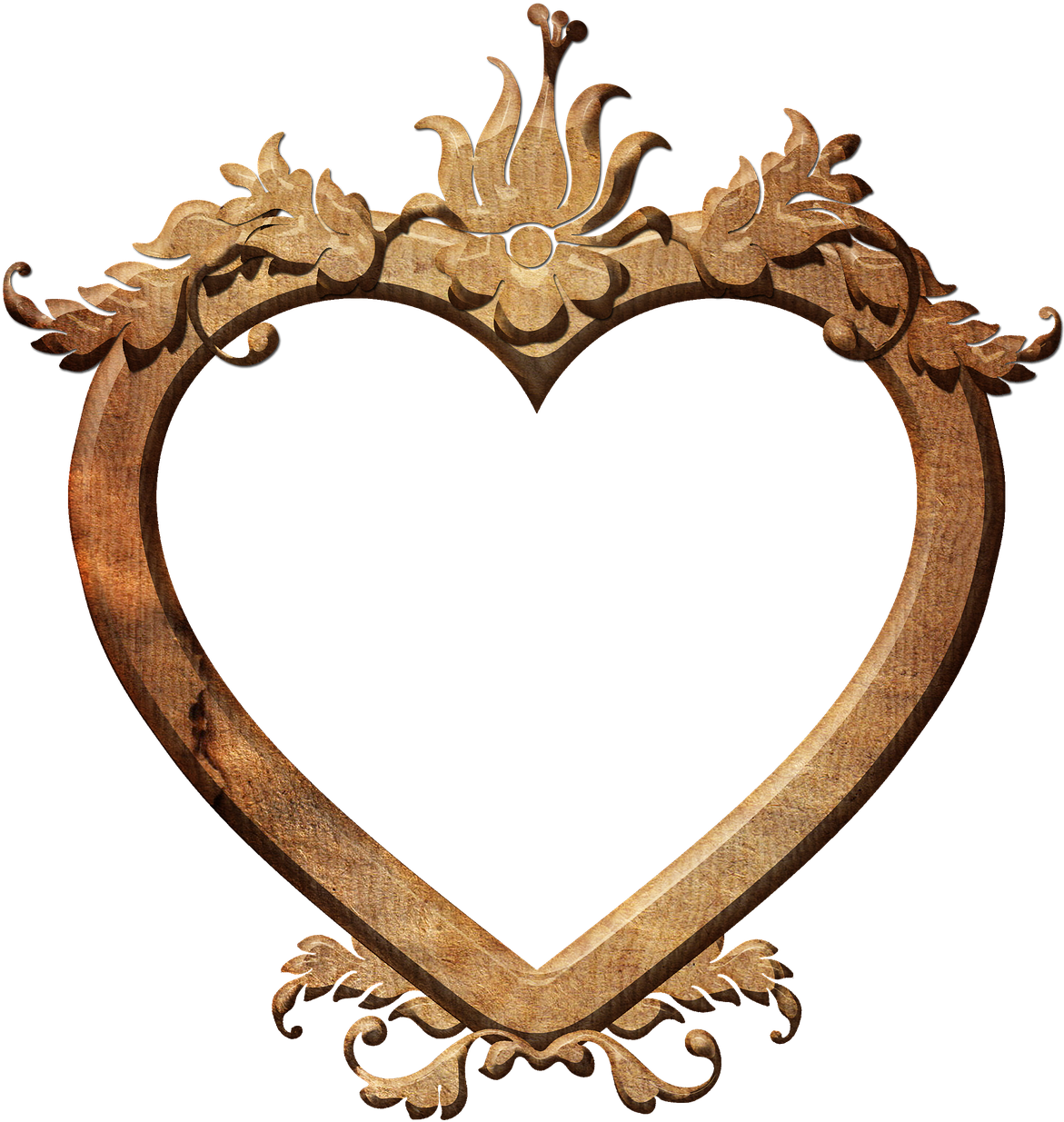 Love Frame Clipart Heart Frame - Love Heart With Transparent Background (1223x1280)