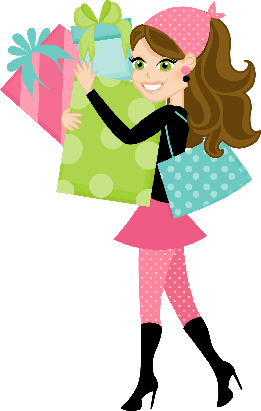 Shopping Etsy Gift Clip Art - Shopping Etsy Gift Clip Art (1015x1600)