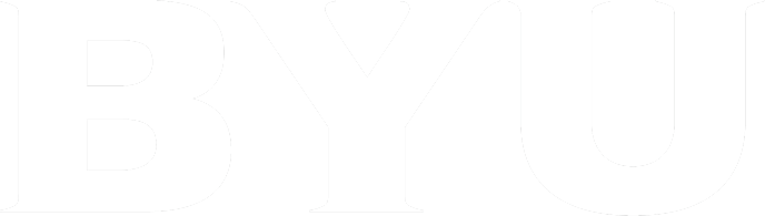 Byu Asda - Byu Logo White Png (688x195)