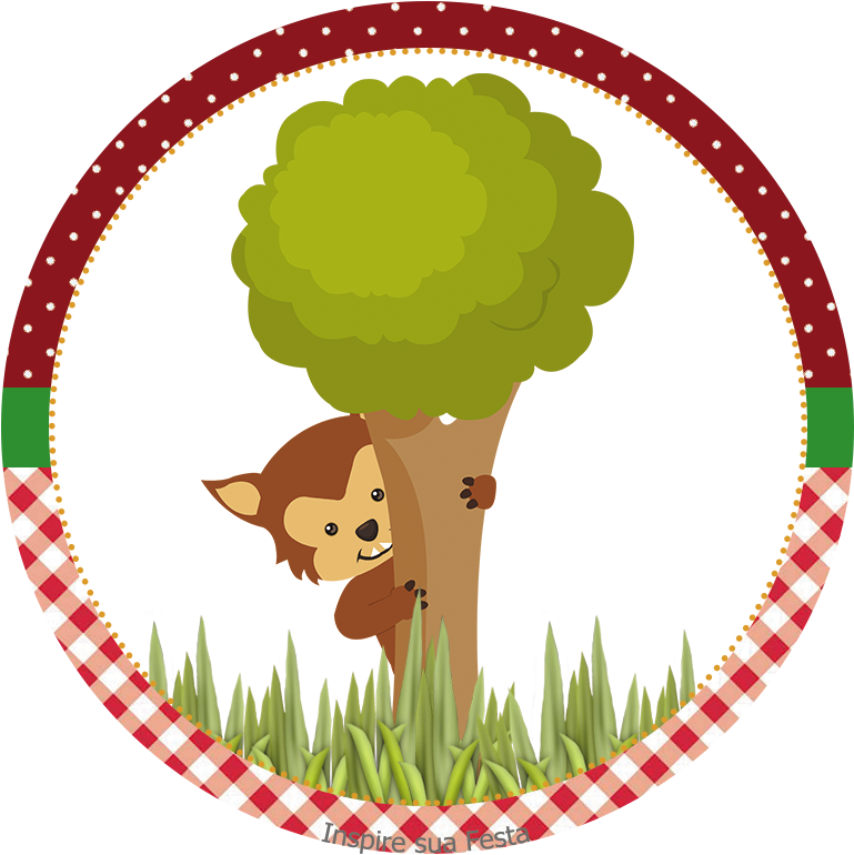 Tag Ou Topper - Topper Tag Chapeuzinho Vermelho (827x827)