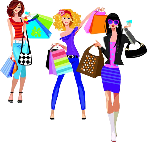 Online Shopping Fashion Illustration - Fashion Free Vector (500x484)