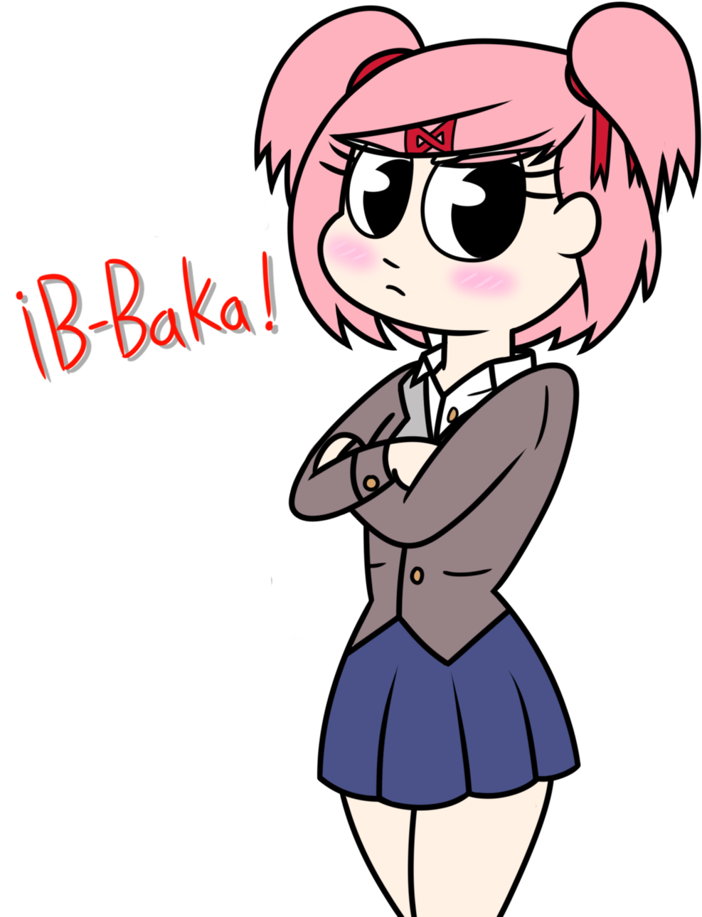 Natsuki~ By Deaththeponyse B-baka Natsuki~ By Deaththeponyse - Art (1024x1288)