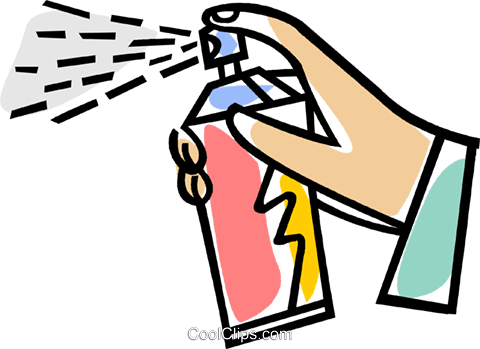 Unique Spray Can Clipart Aerosol Can Royalty Free Vector - Aerosol (480x349)