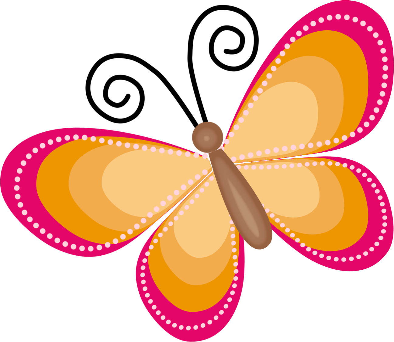 Cartoon Butterfly Cliparts - Mariposas Para Decorar Png.