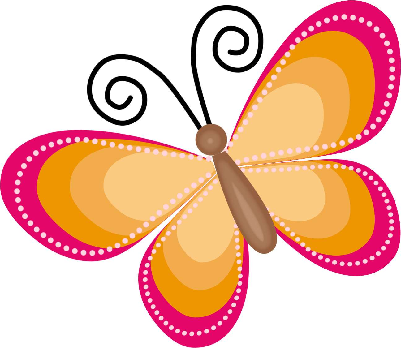 Cartoon Butterfly Cliparts - Mariposas Para Decorar Png (1296x1125)