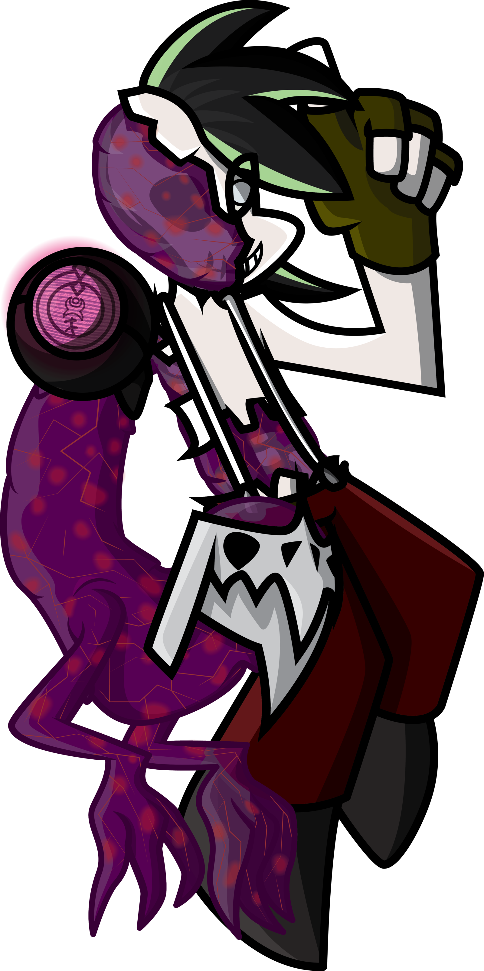 [paid] Parasite Zombie Cyber Jello Monster Thing By - Illustration (1600x3212)