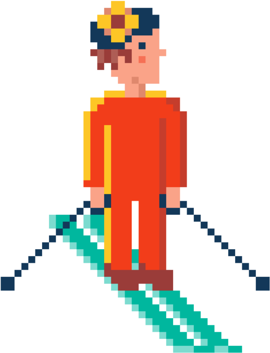 Pacifist Biathlonist Motion Illustration - Illustration (1024x1024)