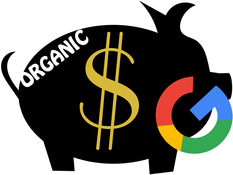 Organic Versus Paid Traffic - กระปุก ออมสิน ขาว ดำ (960x678)