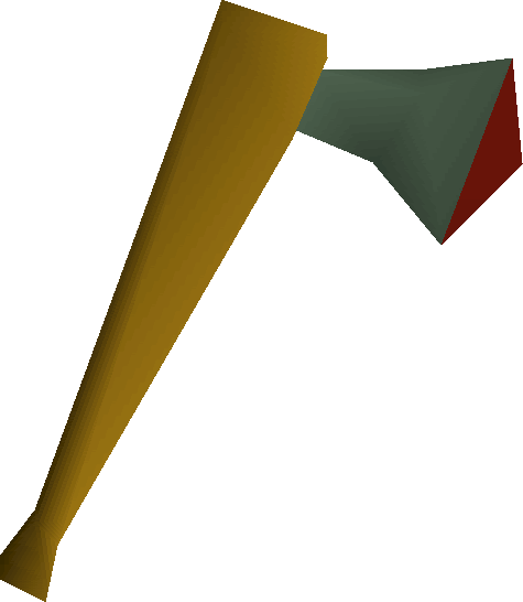 Adamant Axe Detail - Runescape Steel Axe (475x546)