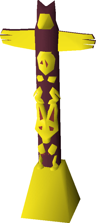 Gilded Totem Detail - Totem Pole (368x851)