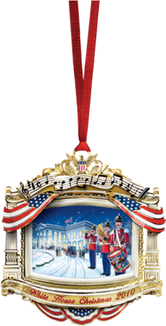 2010 White House Christmas Ornament, The U - Chemart White House 2010 Ornament (700x700)