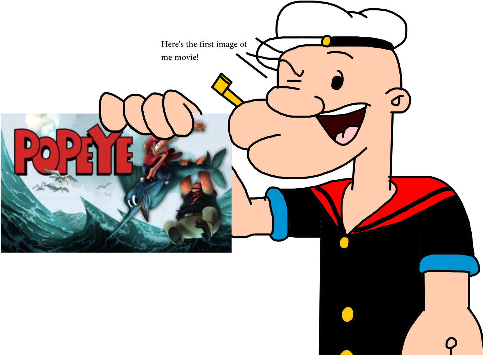 Marcospower1996 Popeye Shows The First Image Of His - Computer Animation (1600x1600)