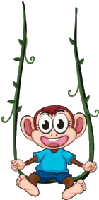 Swing Monkey Royalty-free Illustration - Monkeys Cartoon And Swings (500x500)