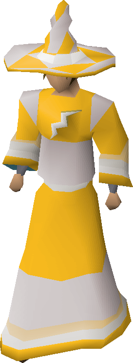 A Player Wearing Light Infinity Robes - Light Infinity Colour Kit (273x741)