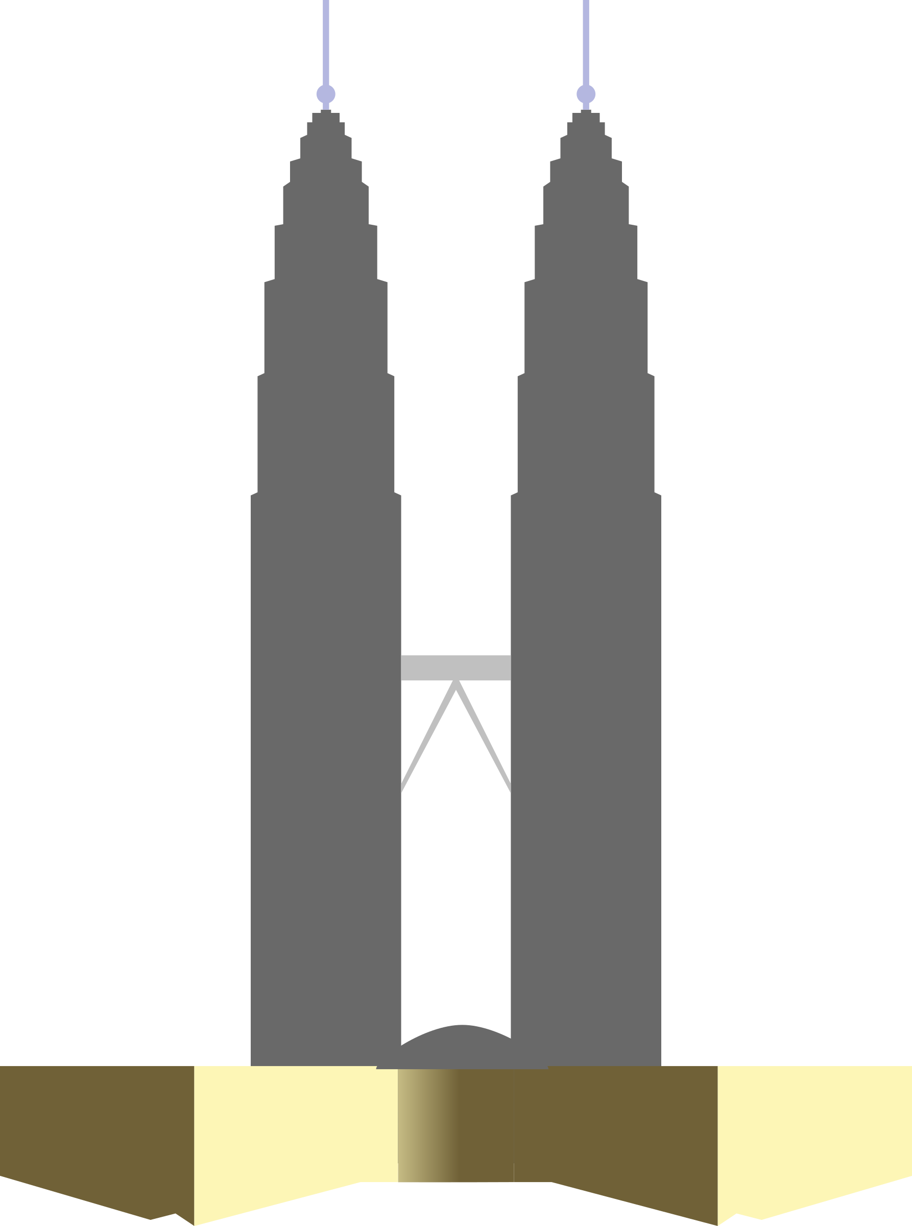 Clipart - Cartoon Petronas Twin Towers (1786x2400)