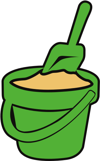 Isolated Sand Bucket - Drawing (550x550)