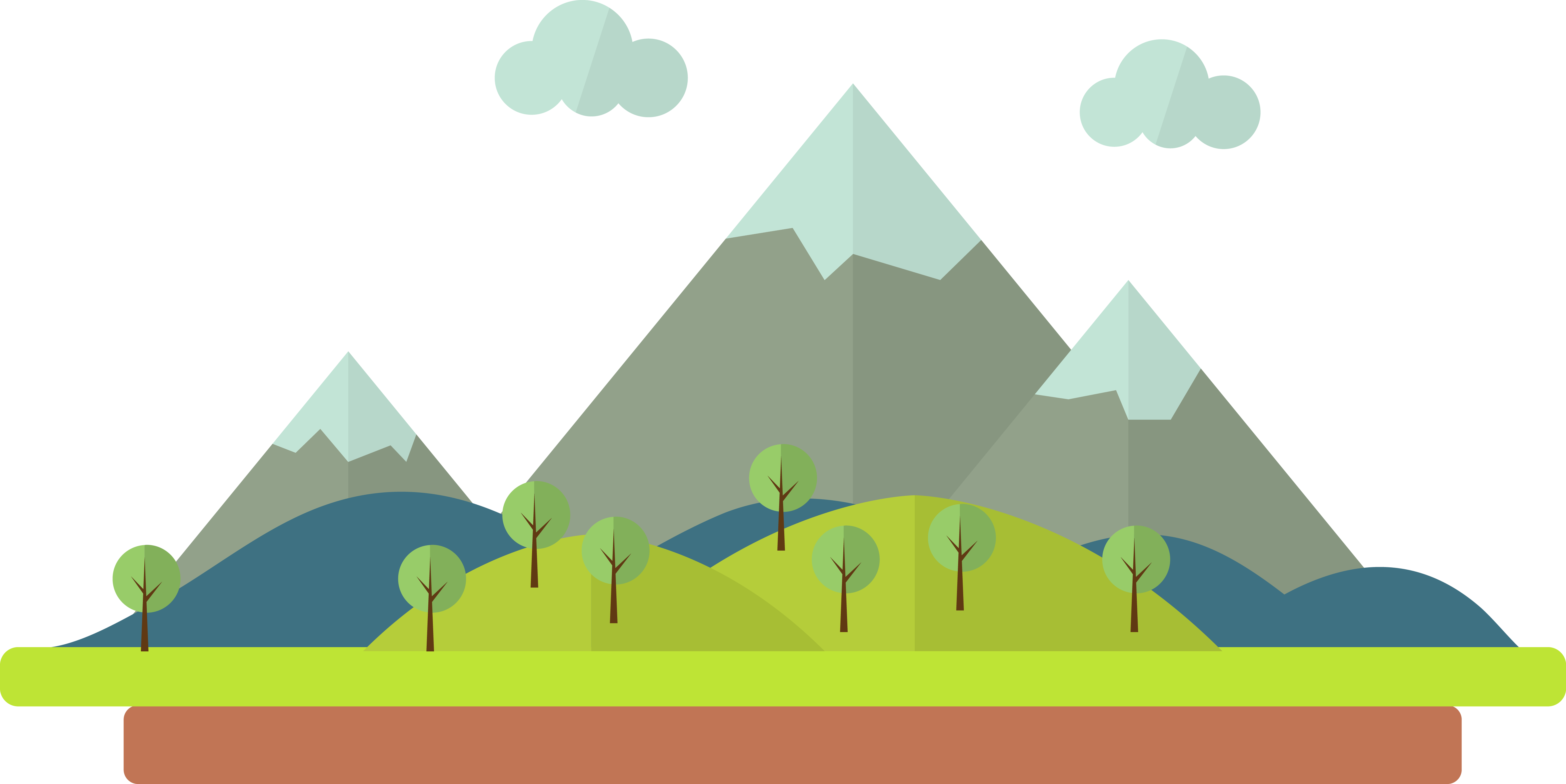 Cartoon Drawing Illustration - Cartoon Mountain (5513x2761)