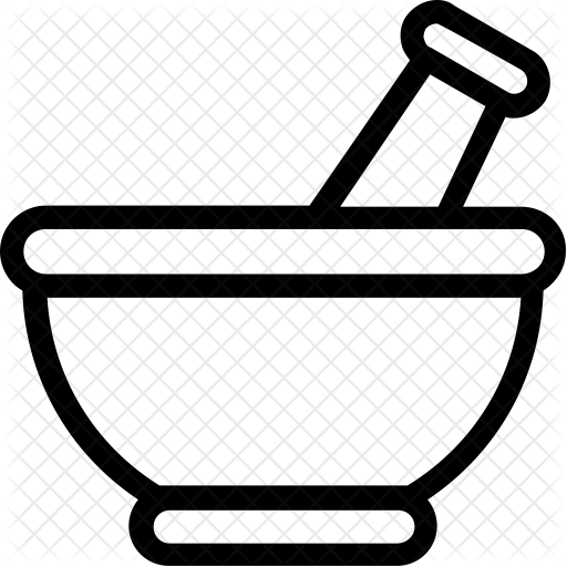 Mortar Pestle Icon - Mortar And Pestle (512x512)