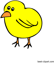 Yellow Chick Clip Art - Okul Öncesi Civciv Boyama (350x350)