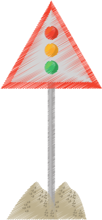Drawing Sign Road Light Traffic Sand - Drawing (550x550)