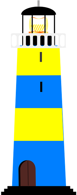 Lighthouse Clipart Yellow - Lighthouse Clip Art (320x640)