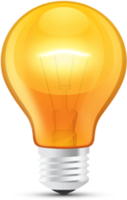 Light Bulb Clipart Transparent - Light Bulb With Transparent Background (480x480)