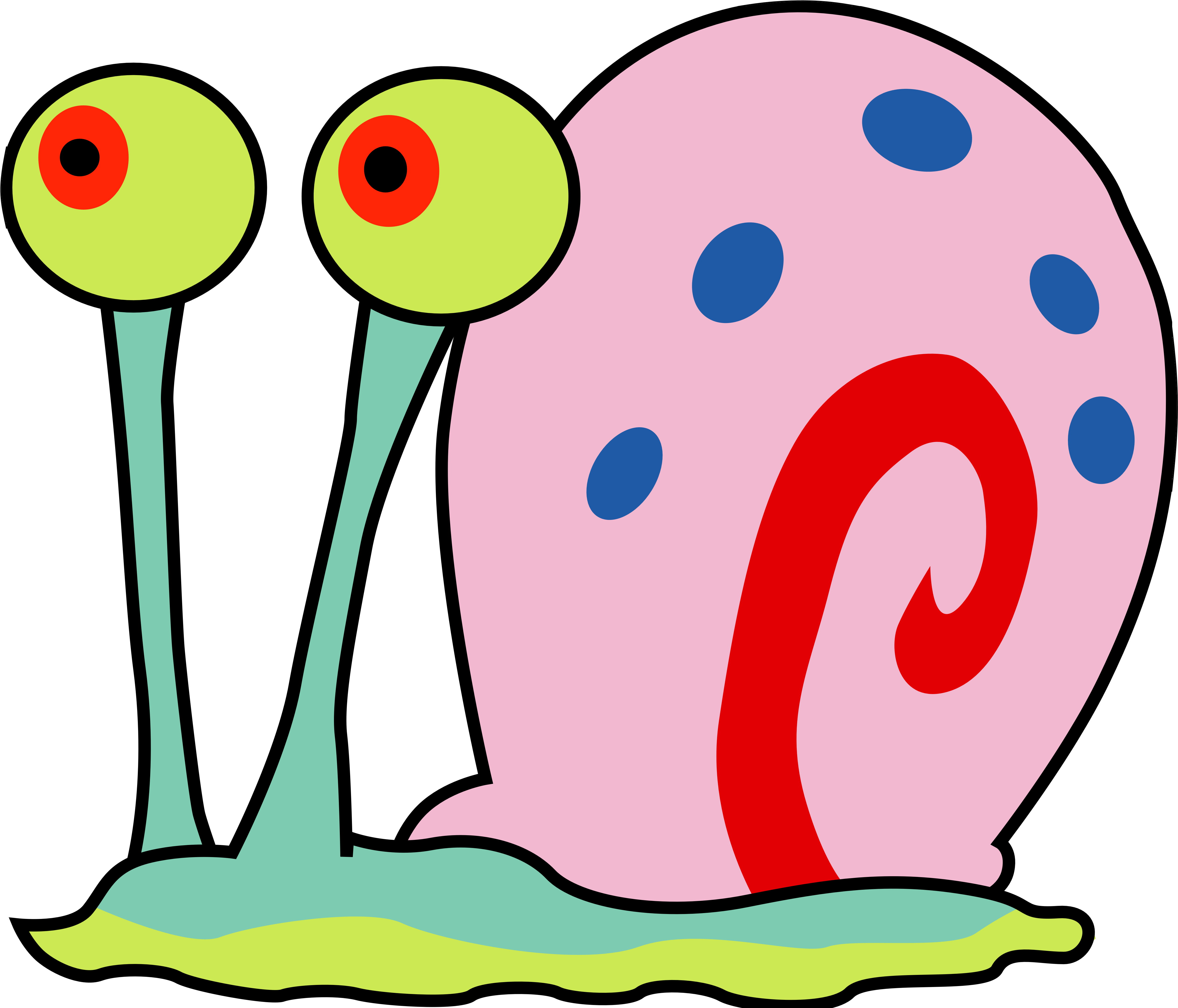 Gary The Snail - Spongebob Squarepants Gary Coloring Pages (5100x4400)