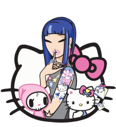 Tokidoki Clipart Harajuku - Hello Kitty Other Characters (400x534)