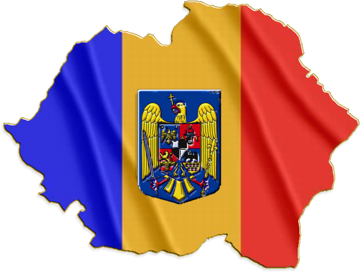 Romania Map-flag - Romania Map Flag (797x612)