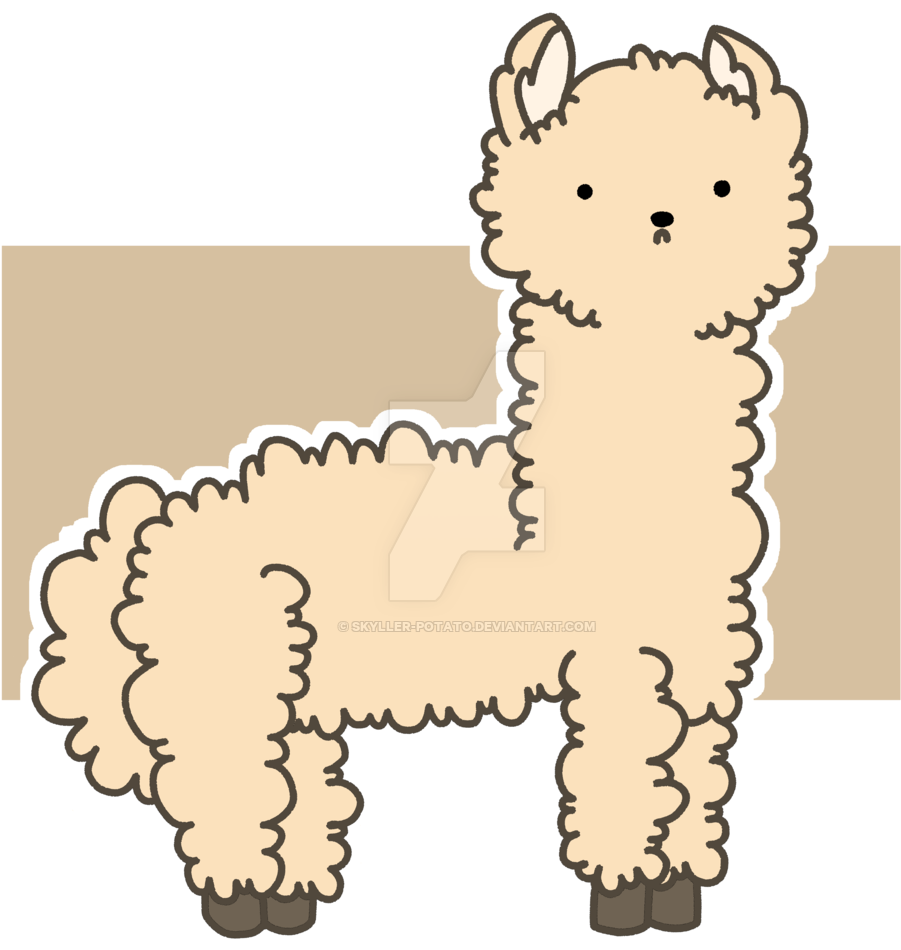 Henry The Alpaca By Skyller-potato - Cartoon (1024x1024)