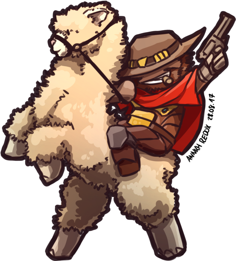 Alpaca Mccree By Annkh Redox - Alpaca Overwatch (894x894)