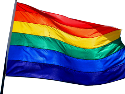 Rainbow Flag Png File - Gay Flag Transparent Background (400x302)
