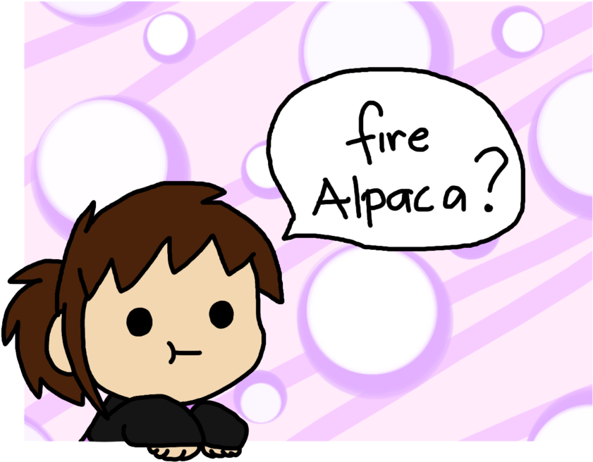 What Is Fire Alpaca By Doddlefur - Cartoon (900x720)