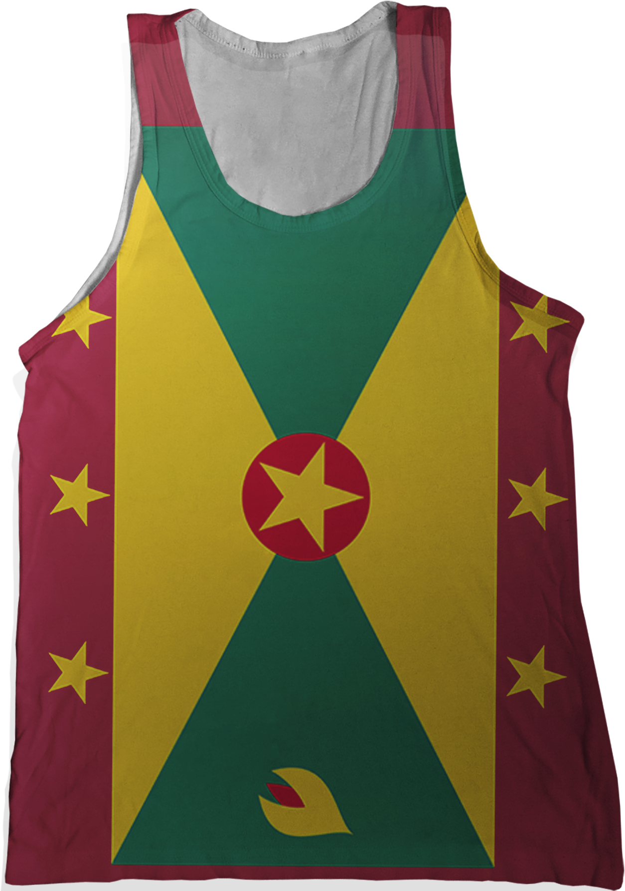 Grenada Flag Tank Top - Flag Of Grenada (1296x1786)