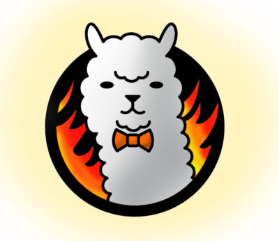 I Love Fire Alpaca Xd By Am I Fluffy Pony - Art Softwares (400x346)