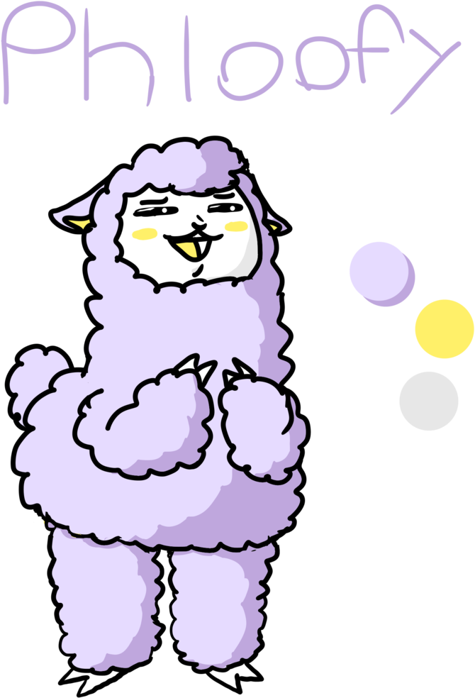 Phloofy The Alpaca By Fallsnivy - Cartoon (786x1017)