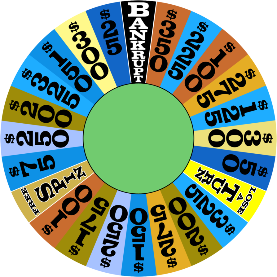 Round 1 By Wheelgenius - Wheel Of Fortune Wheel Template (1280x1280)