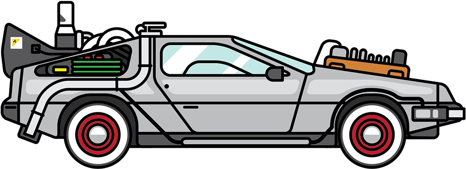 Back To The Future Delorean Clipart - Delorean Dmc-12 (1200x1200)