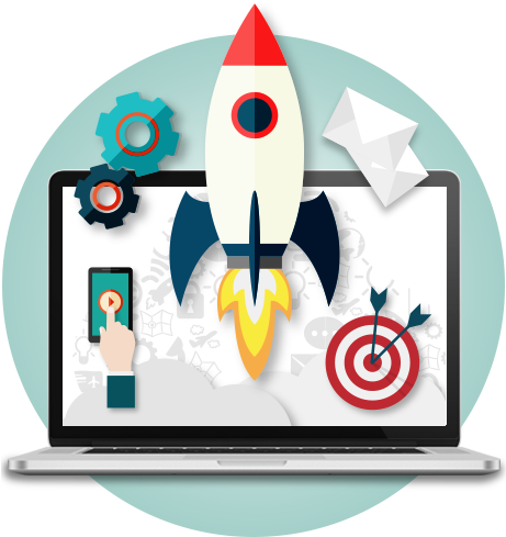 Digital Marketing - Digital Marketing Vector Png (460x498)