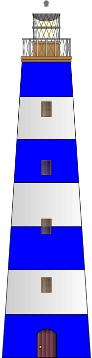 Lighthouse Graphic 8, - Lighthouse Vector Pixabay (360x720)