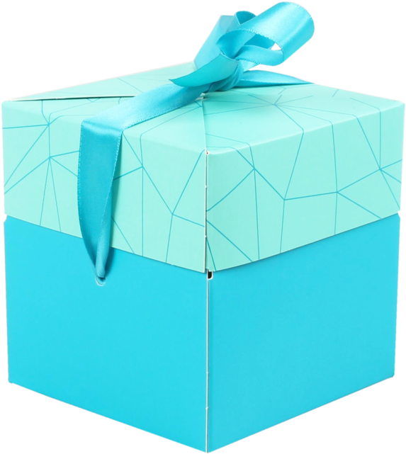 Lovly® Box, Facet, Pop-up, 10x10x10cm, Zeegroen - Lovly Box, Facet, Pop-up10x10x10cm, Zeegroen (640x640)