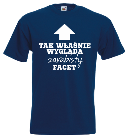 Granatowa - Navy Blue T Shirt (400x500)