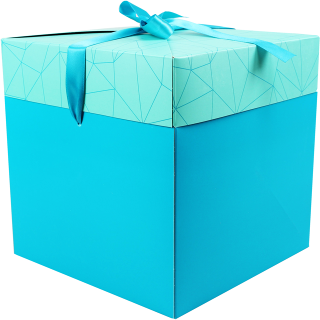 Lovly® Box, Facet, Pop-up, 20x20x20cm, Zeegroen - Lovly Box, Facet, Pop-up20x20x20cm, Zeegroen (640x640)